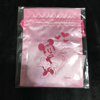ディズニー(Disney)の新品 非売品 ディズニーストア 巾着 ミニー ポーチ ミニーマウス ディズニー (ポーチ)