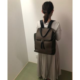 LOEWE ロエベ GOYA ゴヤ バックパック 牛革 ダークグリーン