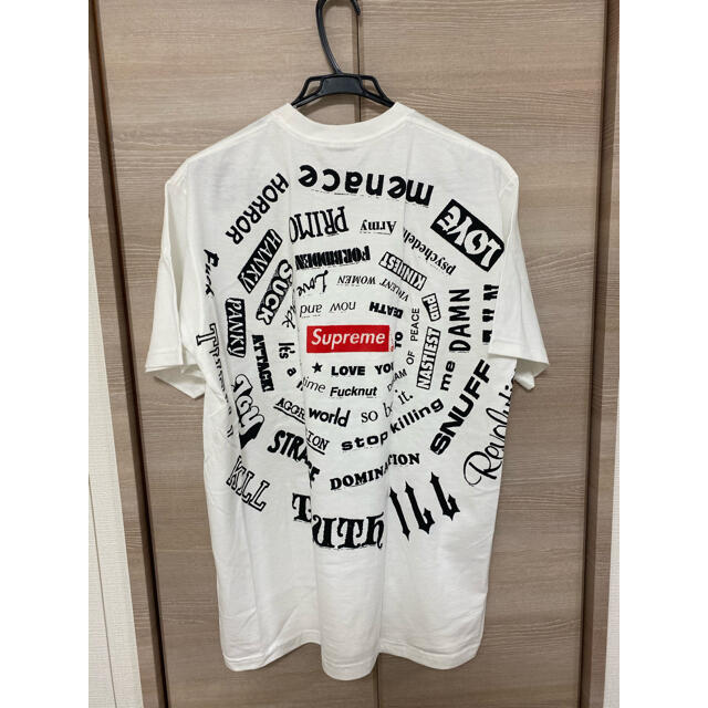 新品21SS SUPREME SPIRAL TEE WHITE Lサイズ