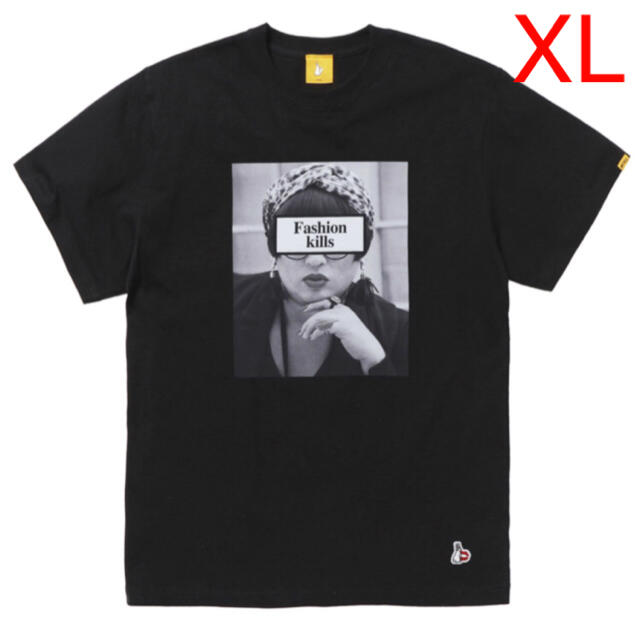 新品 FR2 YOKO YOKO FUCHIGAMI Tシャツ XLサイズ 黒FR2の共演こちらは