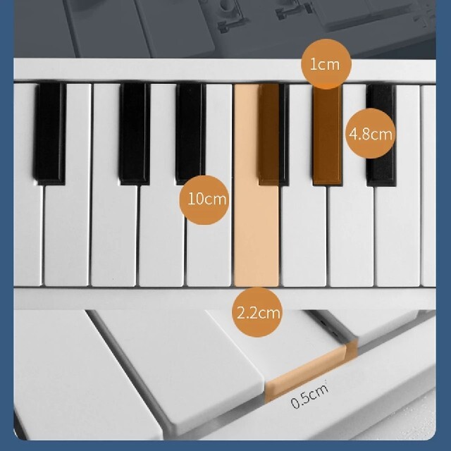 88鍵　おりたたみピアノ　キーボード 楽器の鍵盤楽器(電子ピアノ)の商品写真