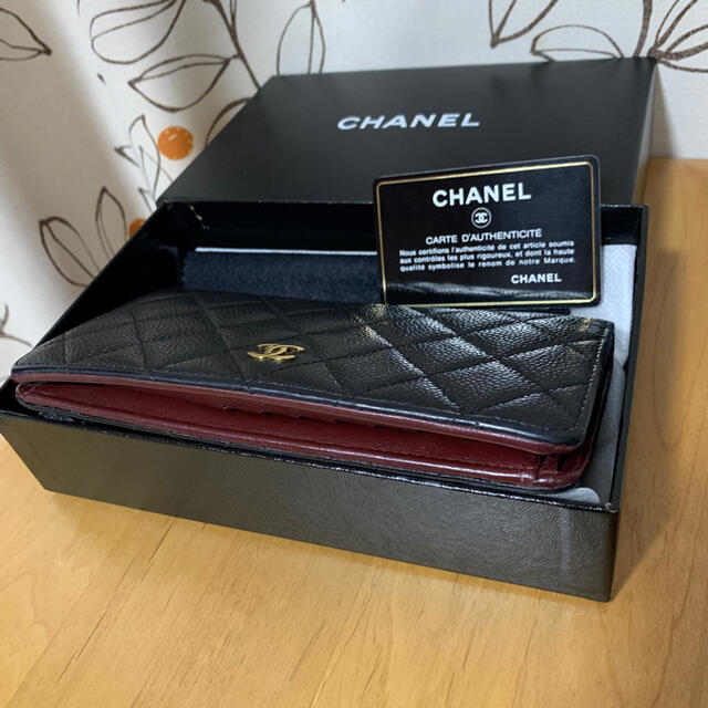 CHANEL(シャネル)の最終値段！シャネル長財布キャビアスキン レディースのファッション小物(財布)の商品写真