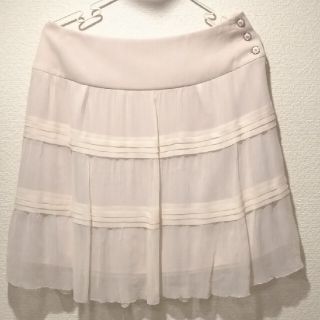 シンシアローリー(Cynthia Rowley)のすず様専用　美品 シンシアローリーシルク100% 薄ピンクスカート(ひざ丈スカート)