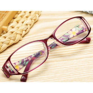 紫、赤【新品】老眼鏡 折り畳み レディース 2.0 2.5(サングラス/メガネ)
