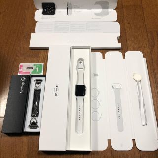 アップルウォッチ(Apple Watch)のAPPLE WATCH 3 38mm silver aluminum(その他)