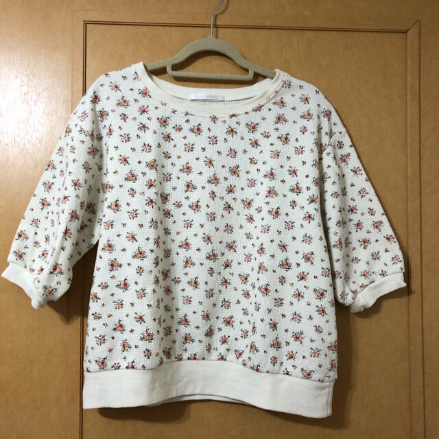 RETRO GIRL(レトロガール)のレトロガール　花柄ワッフルTシャツ レディースのトップス(Tシャツ(半袖/袖なし))の商品写真
