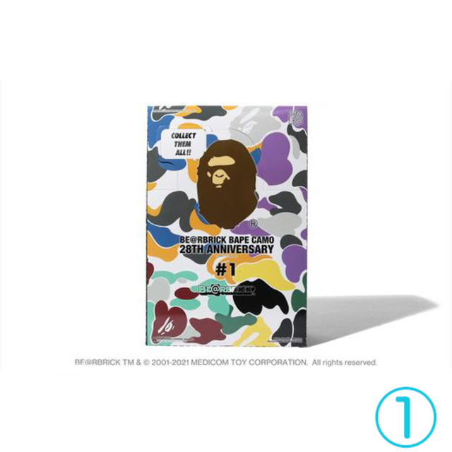 A BATHING APE(アベイシングエイプ)の【コダツノ様専用】28TH BE@RBRICK BAPE CAMO #1①② エンタメ/ホビーのフィギュア(その他)の商品写真