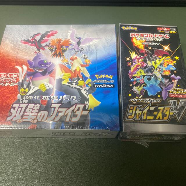 トレーディングカード訳ありセット販売　ポケモンカード　双璧のファイター　シャイニーV 各 1box