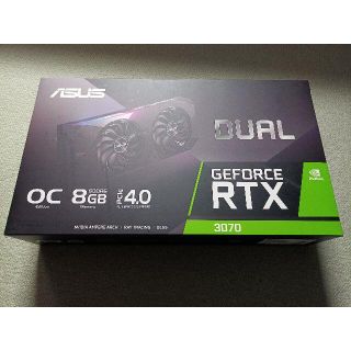 エイスース(ASUS)のASUS DUAL-RTX3070-O8G(PCパーツ)