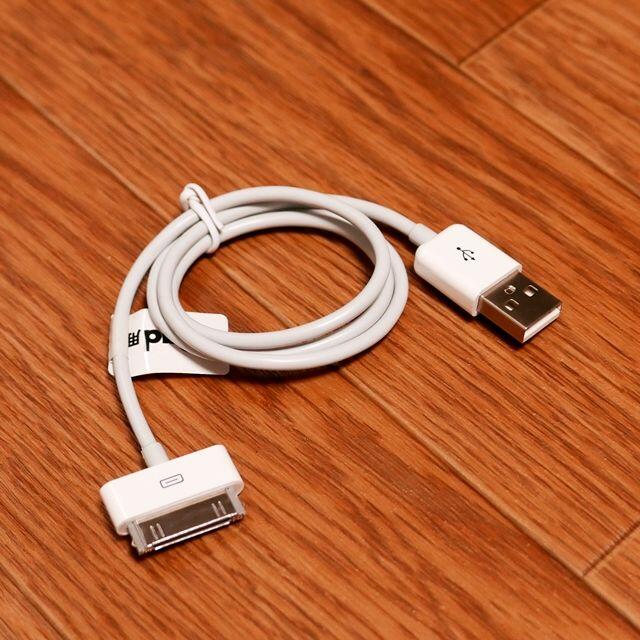 Apple(アップル)のiPad 充電器 dock ケーブル ipod touch 旧型 充電ケーブル スマホ/家電/カメラのスマートフォン/携帯電話(バッテリー/充電器)の商品写真