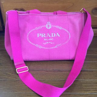 プラダ(PRADA)のプラダ カナパ ピンク Mサイズ バッグ(トートバッグ)