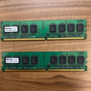バッファロー　D2/800-1GX2 1GB×2枚
