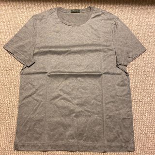 美品 ベルルッティ Berluti Tシャツ カットソー 半袖 ショートスリーブ SCRITTO スクリット 刺繍 コットン トップス メンズ S グレー