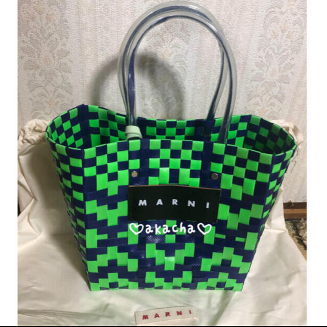 新品 本物 MARNI マルニ ストライプバッグ moon マーケット