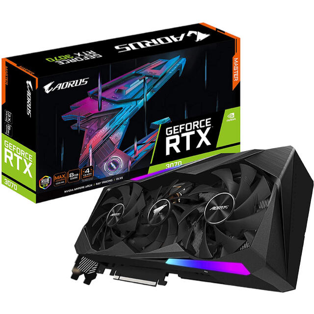 PC/タブレットGIGABYTE GeForce RTX3070搭載 グラフィックボード