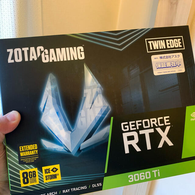 ZOTAC Gaming GeForce RTX3060ti Twin Edge スマホ/家電/カメラのPC/タブレット(PCパーツ)の商品写真