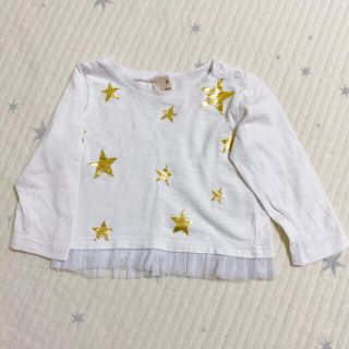 プティマイン(petit main)のプティマイン　星、チュールロンT(Ｔシャツ)