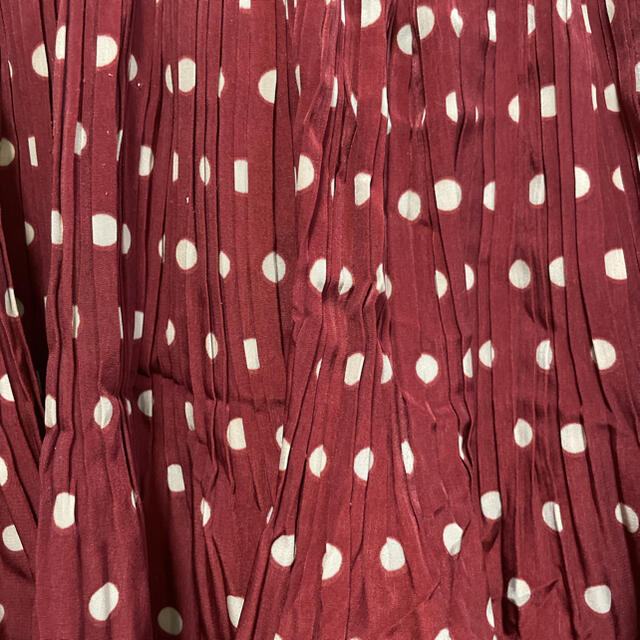 ドット　プリーツスカート レディースのスカート(ミニスカート)の商品写真