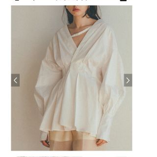 ステュディオス(STUDIOUS)のCLANE クラネ OFF SHOULDER TUCK BLOUSE シャツ(シャツ/ブラウス(長袖/七分))