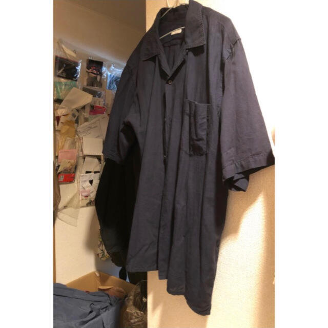 COMOLI(コモリ)のcomoli コモリ ベタシャン 半袖シャツ ネイビー size4 メンズのトップス(シャツ)の商品写真