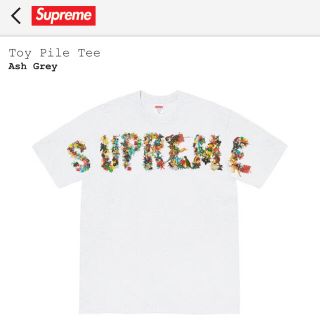 シュプリーム(Supreme)のSupreme toy pile tee サイズL ash grey(Tシャツ/カットソー(半袖/袖なし))