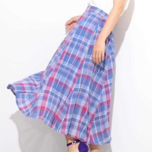 FREE'S MART(フリーズマート)の【フリーズマート】マドラスチェック　フレアスカート レディースのスカート(ロングスカート)の商品写真