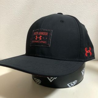 アンダーアーマー(UNDER ARMOUR)のアンダーアーマー キャップ　ブラック×レッド(キャップ)