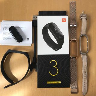 mi band 3 本体 替バンド セット(腕時計(デジタル))