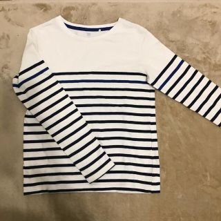 ユニクロ(UNIQLO)の美品！ユニクロ✴︎ボーダーロンT✴︎140(Tシャツ/カットソー)