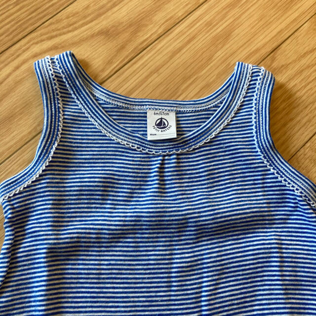 PETIT BATEAU(プチバトー)のプチバトー　3枚セット　女の子　男の子　6m 67 70 ロンパース　ブルマ キッズ/ベビー/マタニティのベビー服(~85cm)(ロンパース)の商品写真