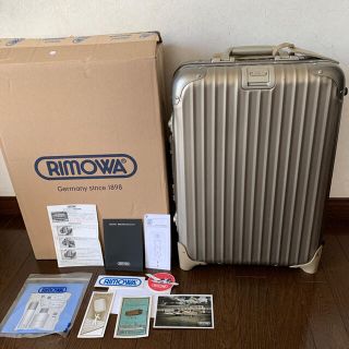 リモワ(RIMOWA)のRIMOWA TOPAS No:94452　2輪35L機内持込可　チタンコールド(スーツケース/キャリーバッグ)