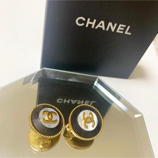 オリジナル - CHANEL 超激レア&美品！ヴィンテージ イヤリング ウッド