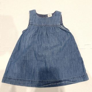 エイチアンドエム(H&M)の【H&M】デニムワンピース ジャンパースカート80cm(ワンピース)