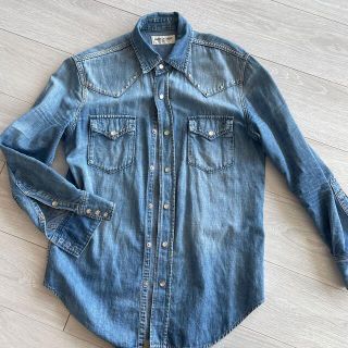 正規 18SS Saint Laurent サンローランパリ デニムシャツ