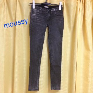 マウジー(moussy)のキャンペーン期間限定価格！moussy スキニーパンツ ダークグレー 0(スキニーパンツ)