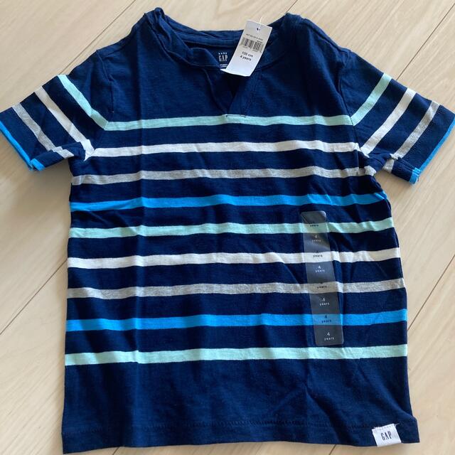 babyGAP(ベビーギャップ)のギャップ　半袖ボーダー　Tシャツ　新品　105 キッズ/ベビー/マタニティのキッズ服男の子用(90cm~)(Tシャツ/カットソー)の商品写真