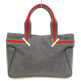 グッチ(Gucci)のグッチ - 73984 ダークグレー×黒×マルチ(トートバッグ)