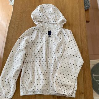 ギャップキッズ(GAP Kids)のGAP KIDS  ウィンドブレーカー　150 白　星柄(ジャケット/上着)