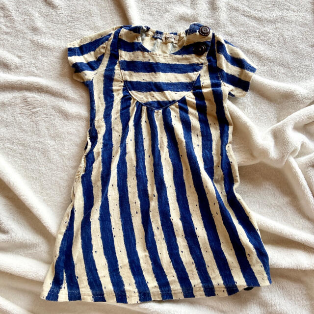 Gemeaux(ジェモー)のボーダーワンピース キッズ/ベビー/マタニティのキッズ服女の子用(90cm~)(ワンピース)の商品写真