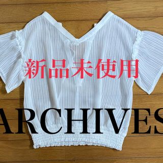 アルシーヴ(archives)の新品 未使用 ARCHIVES レディース 半袖 Mサイズ トップス ブラウス(シャツ/ブラウス(半袖/袖なし))