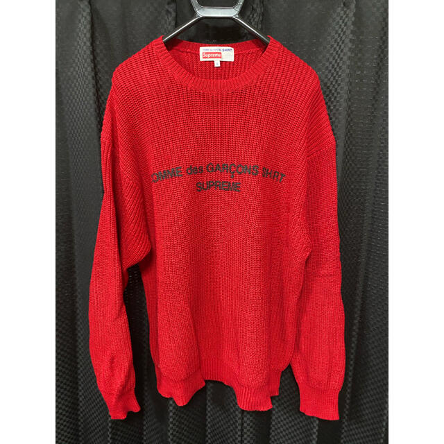 Supreme Cdg Sweater レッド M ニット/セーター