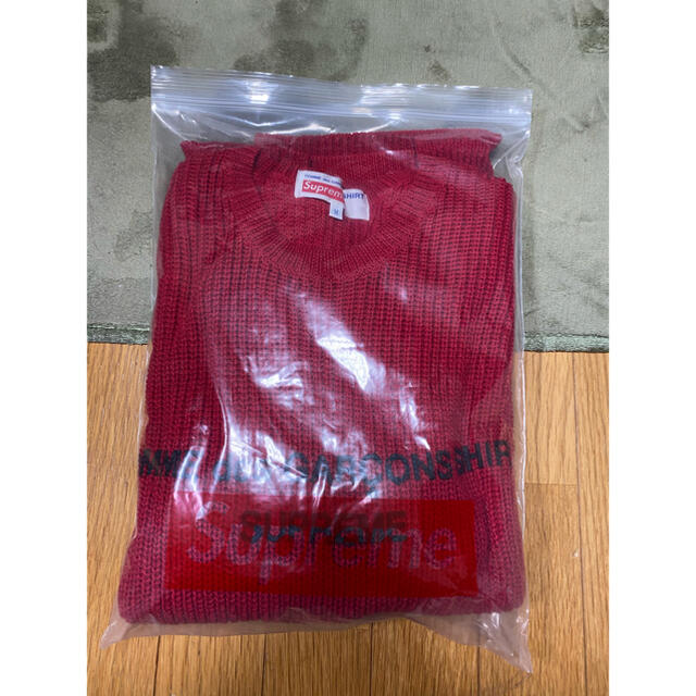 Supreme(シュプリーム)のSupreme Cdg Sweater レッド M メンズのトップス(ニット/セーター)の商品写真