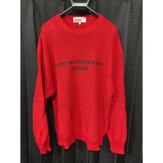 シュプリーム(Supreme)のSupreme Cdg Sweater レッド M(ニット/セーター)