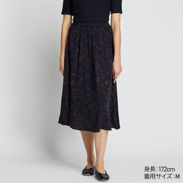 UNIQLO(ユニクロ)の（UNIQLO）プリントフレアロングスカート レディースのスカート(ロングスカート)の商品写真