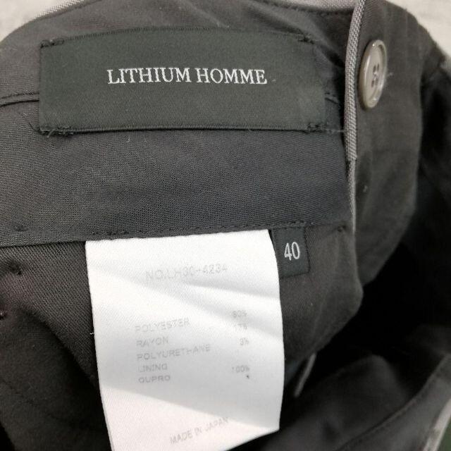 LITHIUM HOMME リチウムオム ストレッチトラウザーパンツ 4