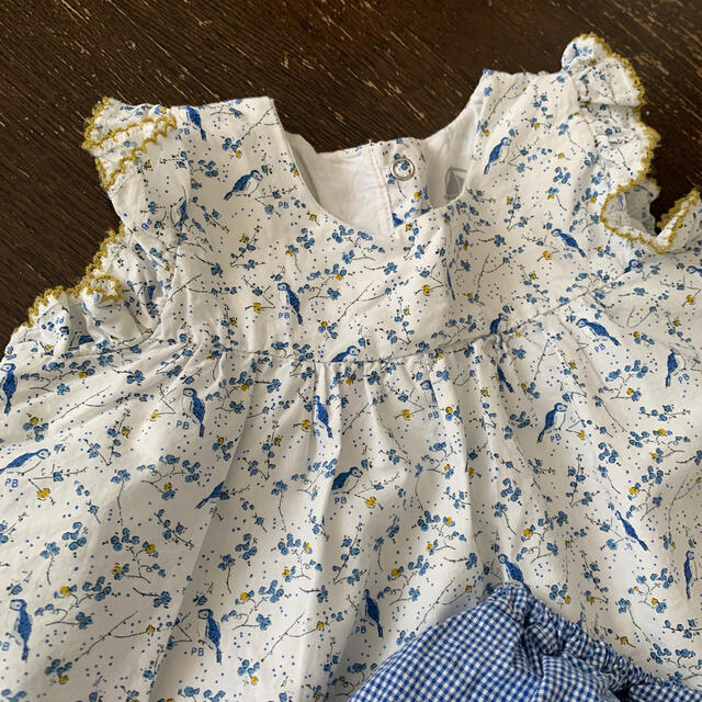 PETIT BATEAU(プチバトー)の小鳥柄プチバトーセット キッズ/ベビー/マタニティのベビー服(~85cm)(ワンピース)の商品写真