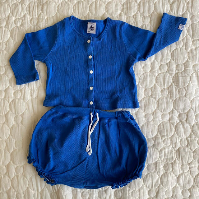 PETIT BATEAU(プチバトー)のpetit bateau  セットアップ キッズ/ベビー/マタニティのベビー服(~85cm)(ロンパース)の商品写真