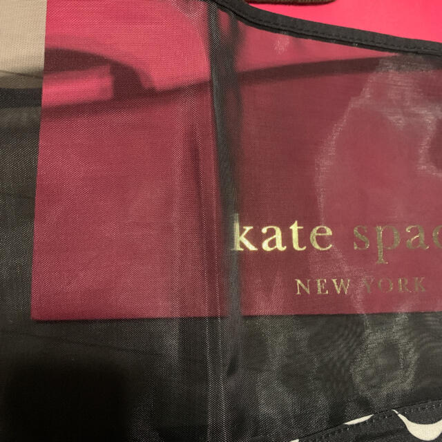 kate spade new york(ケイトスペードニューヨーク)の【新品未使用】02  ケイトスペード トートバッグ エコバッグ ブラック リボン レディースのバッグ(エコバッグ)の商品写真