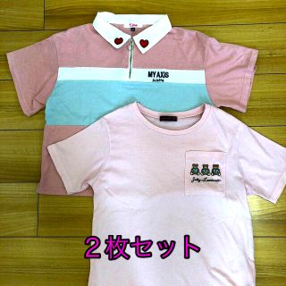 ピンクラテ(PINK-latte)のピンクラテ、ラブトキシック　半袖Tシャツ　2枚セット　150サイズ(Tシャツ/カットソー)