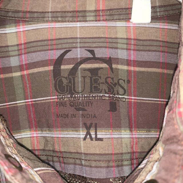 GUESS(ゲス)の【90s】GUESS ゲスシャツ　長袖　裏刺繍デザイン　オーバーサイズ メンズのトップス(シャツ)の商品写真